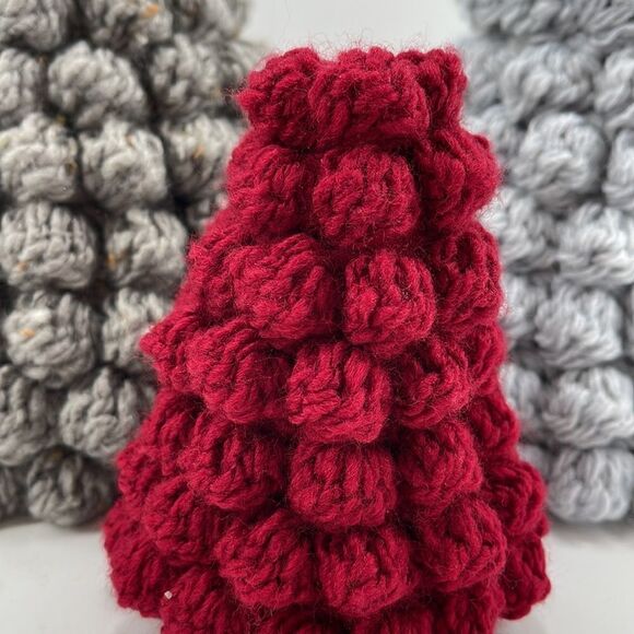 Handmade crochet Christmas tree small size decorations holiday decor evergreen - Picture 7 of 9